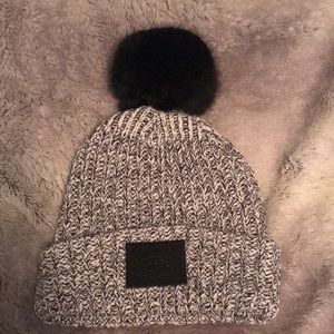 Love your melon: cuffed pompom beanie